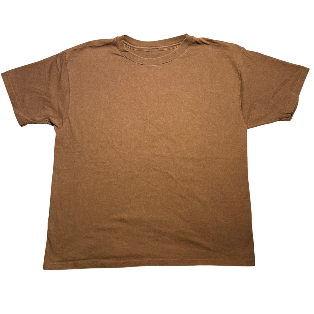 Vintage T-Shirt Chocolate Brown Blank XL